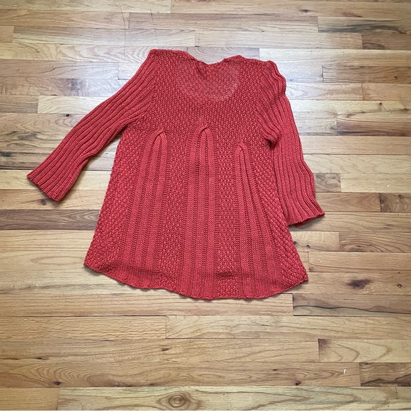 Women’s VEX Vintage orange knit sweater - Picture 2 of 3